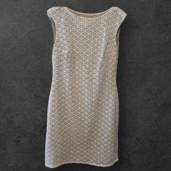 JESSICA HOWARD EUC WOMENS IVORY CREAM DRESS SUMMER WEDDING EVENTS BRIDE SIZE 10 - Picture 1 of 7